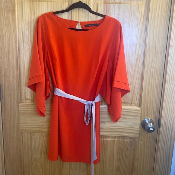ARK & CO. Blood Orange Mod Style Dress Size Medium - Picture 1 of 8